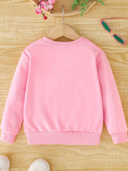 Meisjes Eenhoornprint Sweatshirt met Ronde Hals