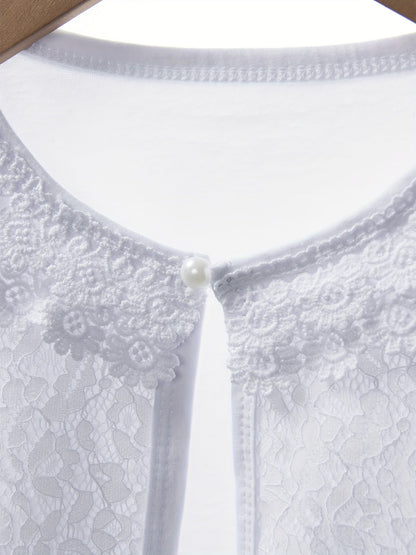 Meisjesvest met Kantdetails - Charmant Design