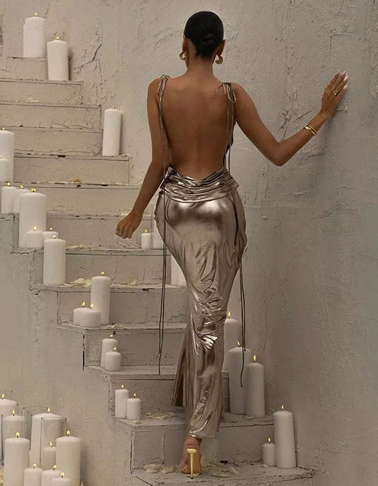 Metallic Avondjurk Camila - Elegante Look