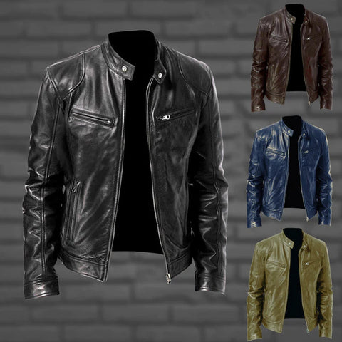Migs – Leren Herenjas voor Zomer Stijl