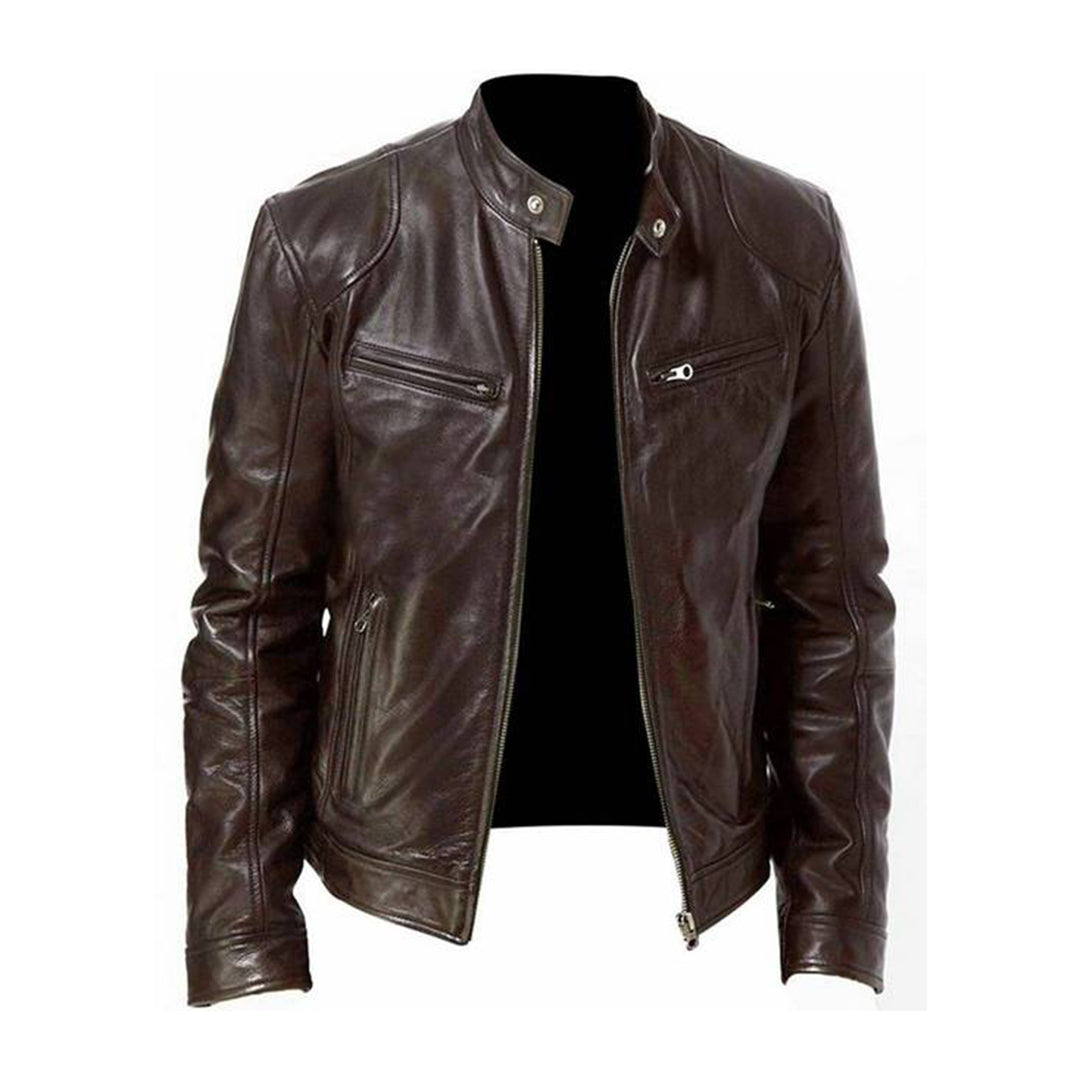 Migs – Leren Herenjas voor Zomer Stijl