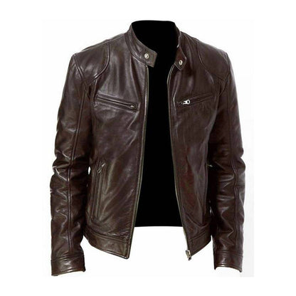 Migs – Leren Herenjas voor Zomer Stijl