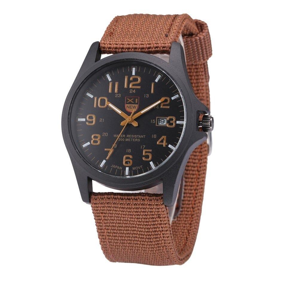 Militair Horloge met Verlichte Wijzerplaat