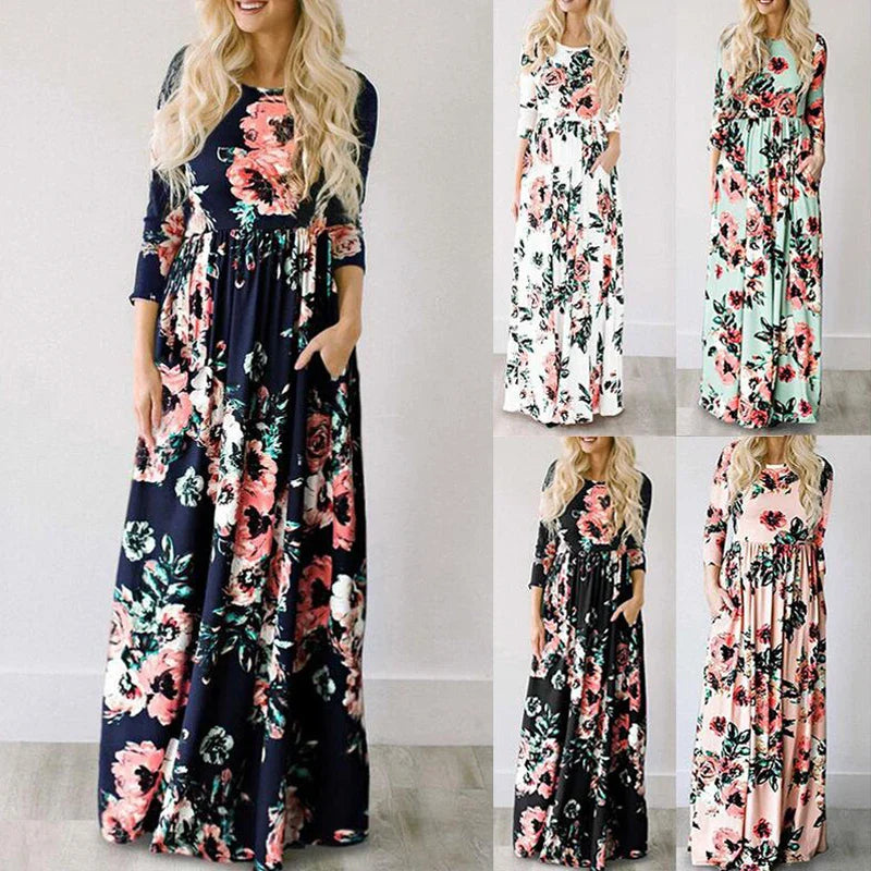 Minthe Zomerjurk - Roze Bloemenprint