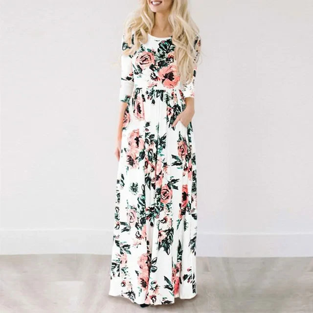 Minthe Zomerjurk - Roze Bloemenprint