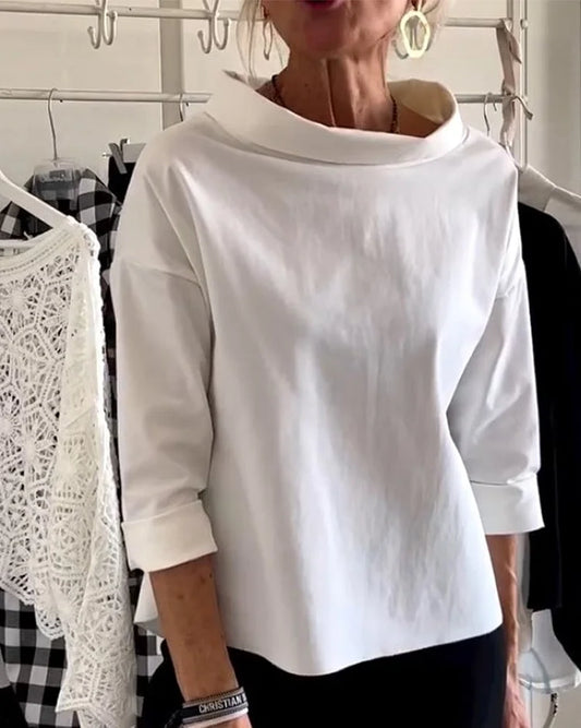 Miriam – Stijlvolle Casual Top met Revers