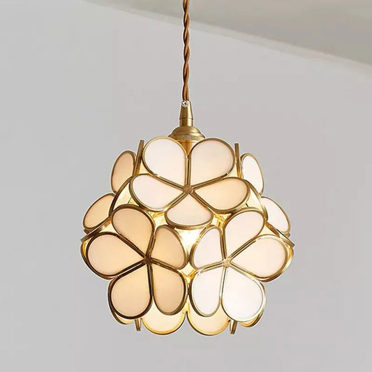 Moderne Bloemen Hanglamp - Acryl Witte Lotusstijl