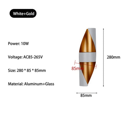 Cascadia - LED-Buitenwandlamp voor Moderne Buitenverlichting