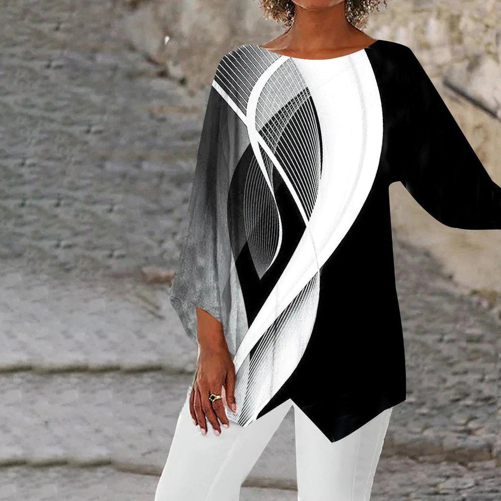 Moderne Geometrische Tuniek Luna Damesmode