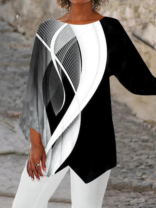 Moderne Geometrische Tuniek Luna Damesmode