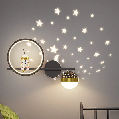 Moderne Kinderkamer Wandlamp met Sterrenlicht