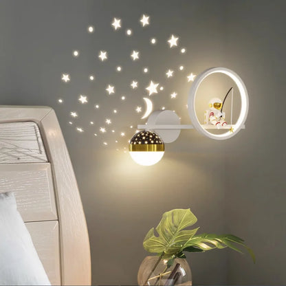 Moderne Kinderkamer Wandlamp met Sterrenlicht