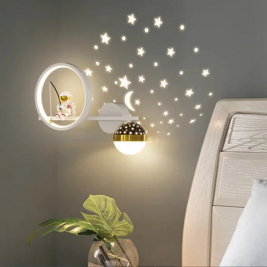 Moderne Kinderkamer Wandlamp met Sterrenlicht