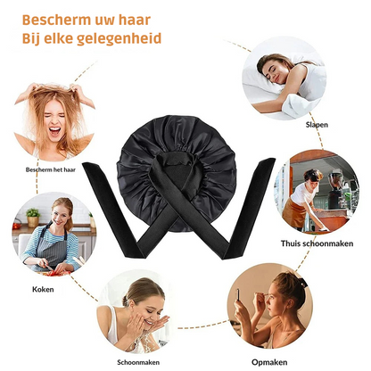 Moerbeizijden Luxe Slaapmuts voor Vrouwen