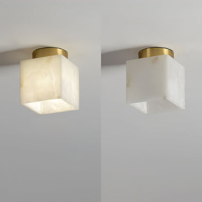 EclatLunaire - Ovale Alabaster Plafondlamp voor Sfeervolle Verlichting