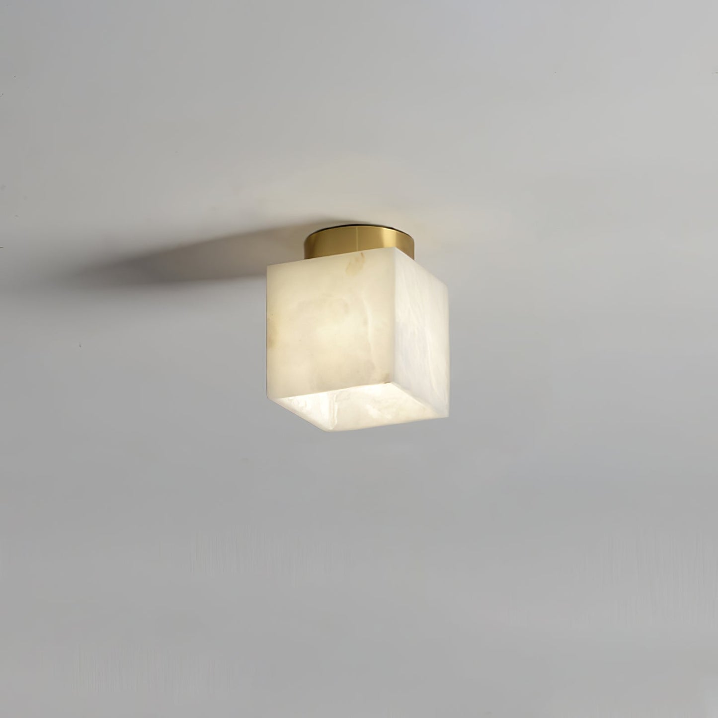 EclatLunaire - Ovale Alabaster Plafondlamp voor Sfeervolle Verlichting