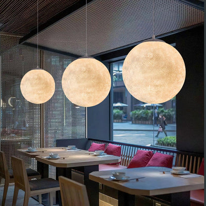 Lámpara colgante luna | Iluminación única para una atmósfera mágica