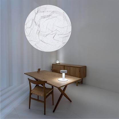 Maan Zijden Hanglamp | Elegante en Sfeervolle Verlichting