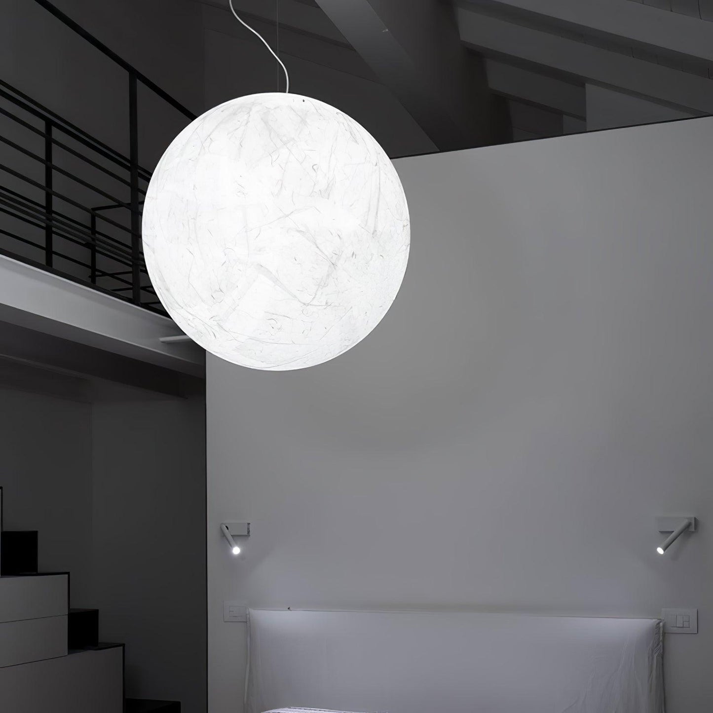 Maan Zijden Hanglamp | Elegante en Sfeervolle Verlichting