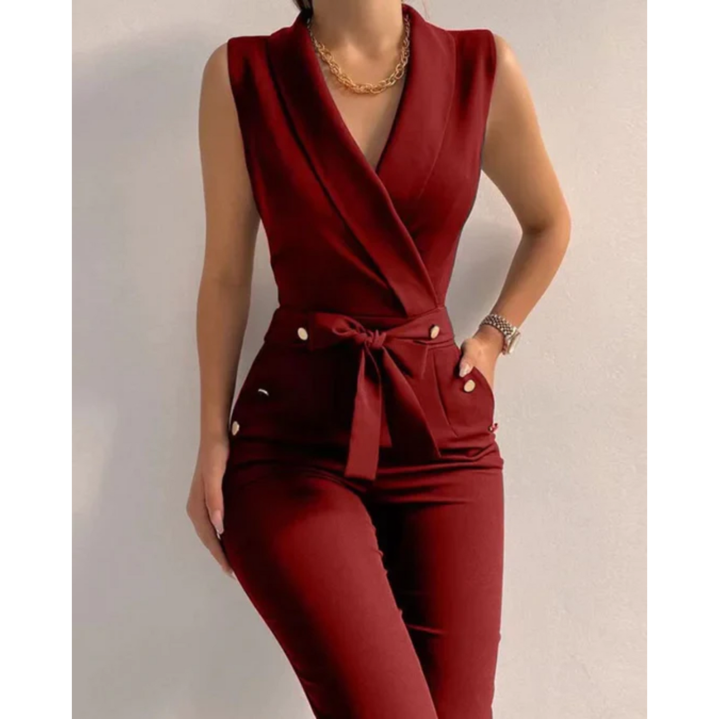 Mouwloze Jumpsuit Bessie - Zomerse Stijl