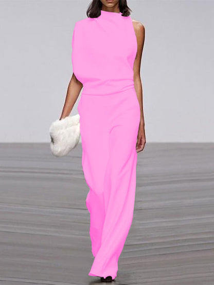 Mouwloze Jumpsuit met Flared Pijpen