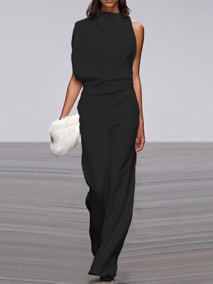 Mouwloze Jumpsuit met Flared Pijpen