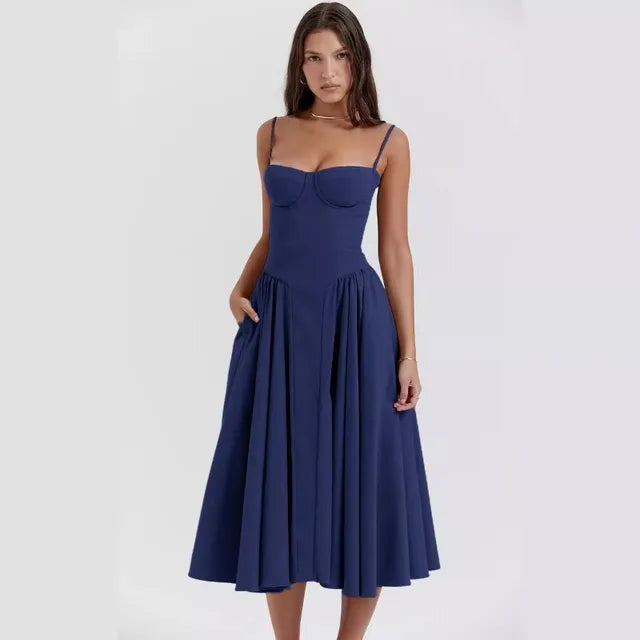 Mouwloze Raquel Korsetjurk - Elegante Vrouwelijkheid