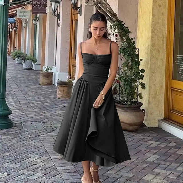 Mouwloze Raquel Korsetjurk - Elegante Vrouwelijkheid