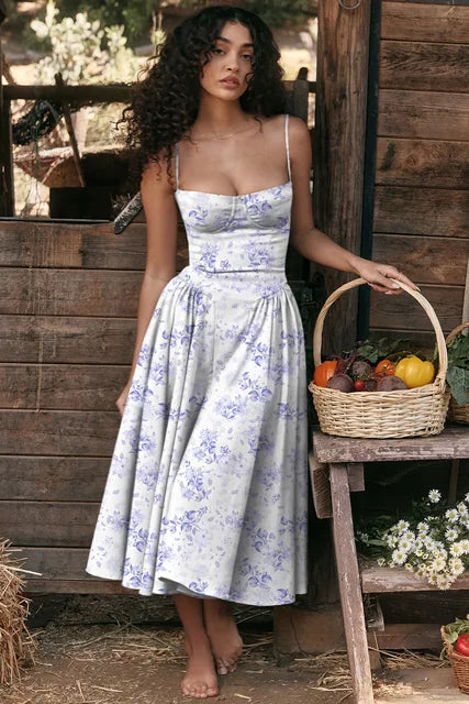 Mouwloze Raquel Korsetjurk - Elegante Vrouwelijkheid