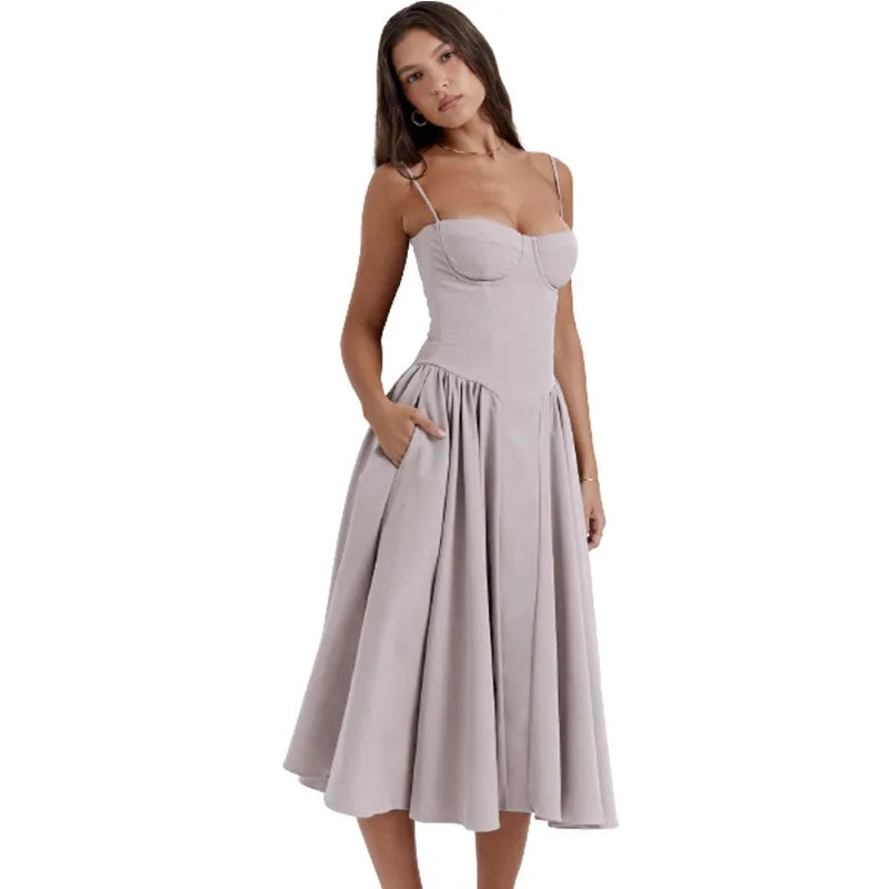Mouwloze Raquel Korsetjurk - Elegante Vrouwelijkheid