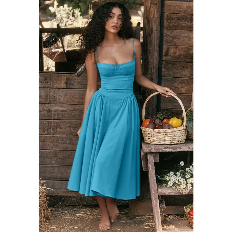 Mouwloze Raquel Korsetjurk - Elegante Vrouwelijkheid