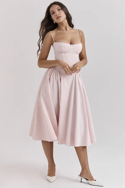 Mouwloze Raquel Korsetjurk - Elegante Vrouwelijkheid