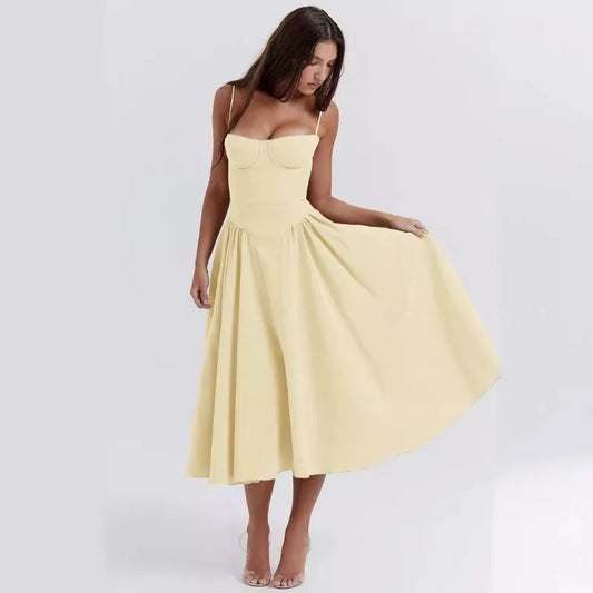 Mouwloze Raquel Korsetjurk - Elegante Vrouwelijkheid