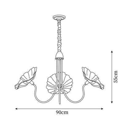 Bloemenkroonluchter van Murano Glas | Luxe Handgemaakt Design