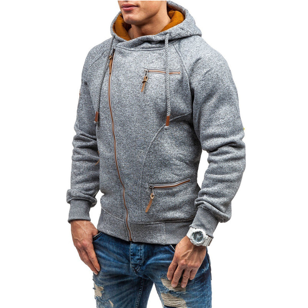 Murie - Herenh hoodie met fleece en zakken