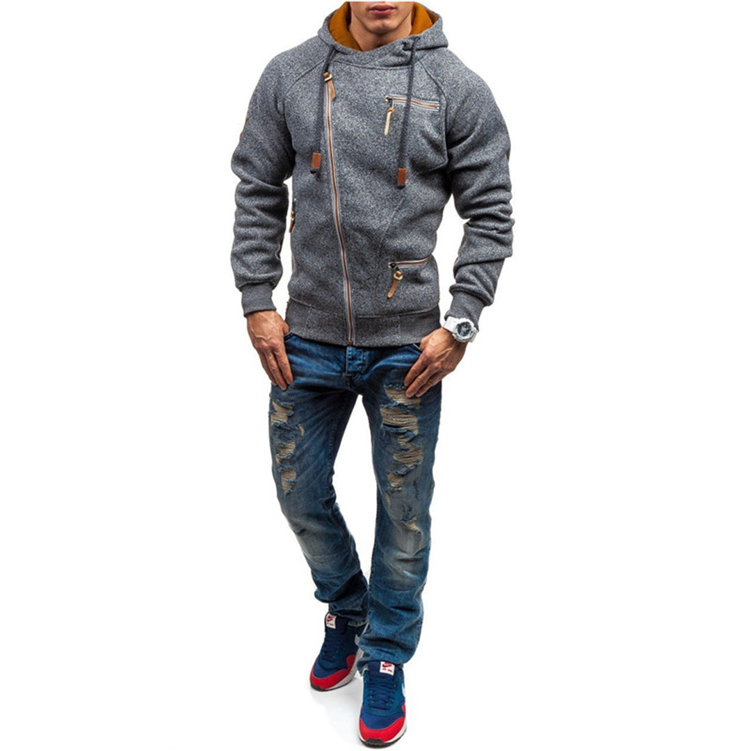 Murie - Herenh hoodie met fleece en zakken