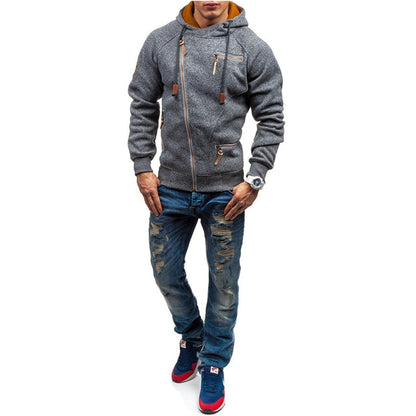 Murie - Herenh hoodie met fleece en zakken