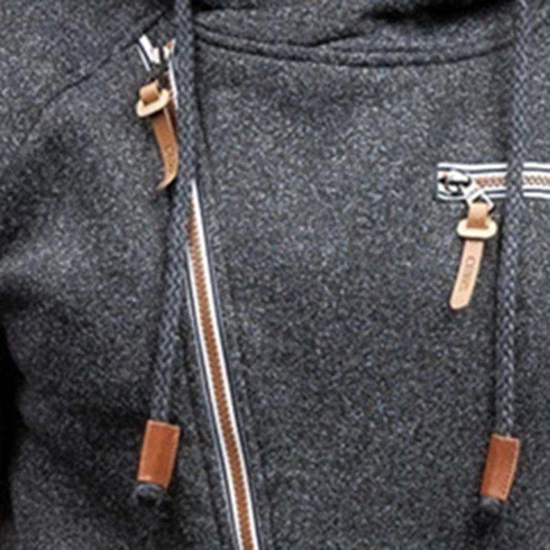 Murie - Herenh hoodie met fleece en zakken