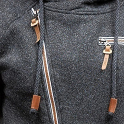 Murie - Herenh hoodie met fleece en zakken