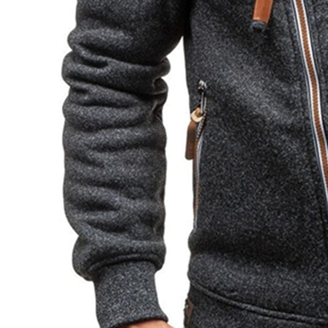 Murie - Herenh hoodie met fleece en zakken
