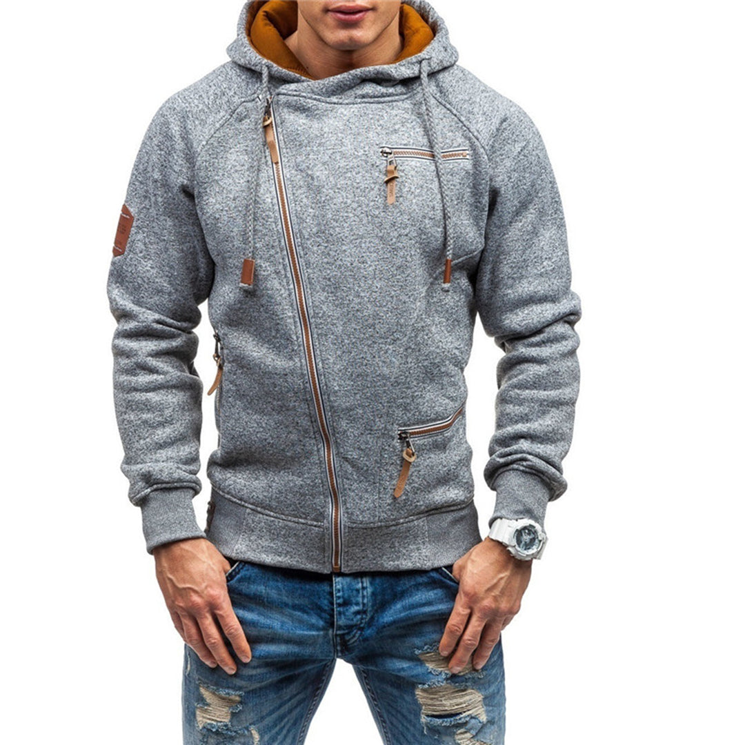 Murie - Herenh hoodie met fleece en zakken