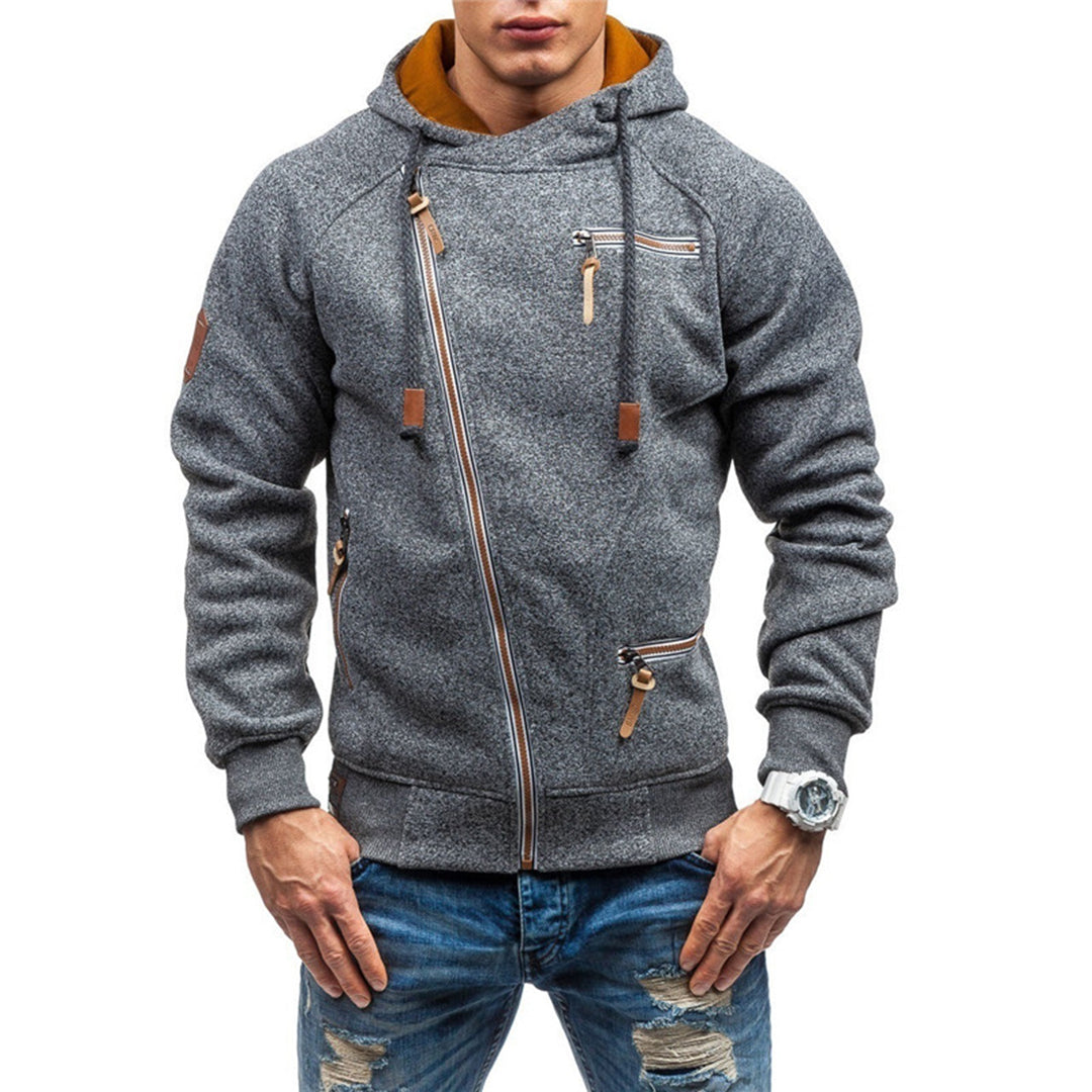 Murie - Herenh hoodie met fleece en zakken