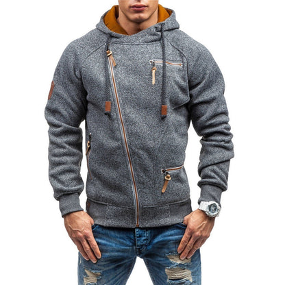 Murie - Herenh hoodie met fleece en zakken