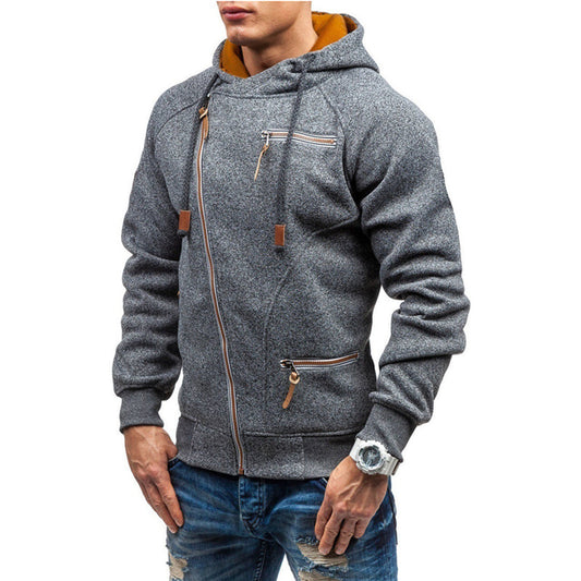 Murie - Herenh hoodie met fleece en zakken