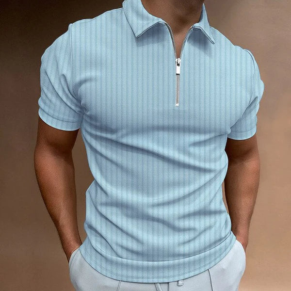 Muscle Fit Herenpolo met Rits - Trendy