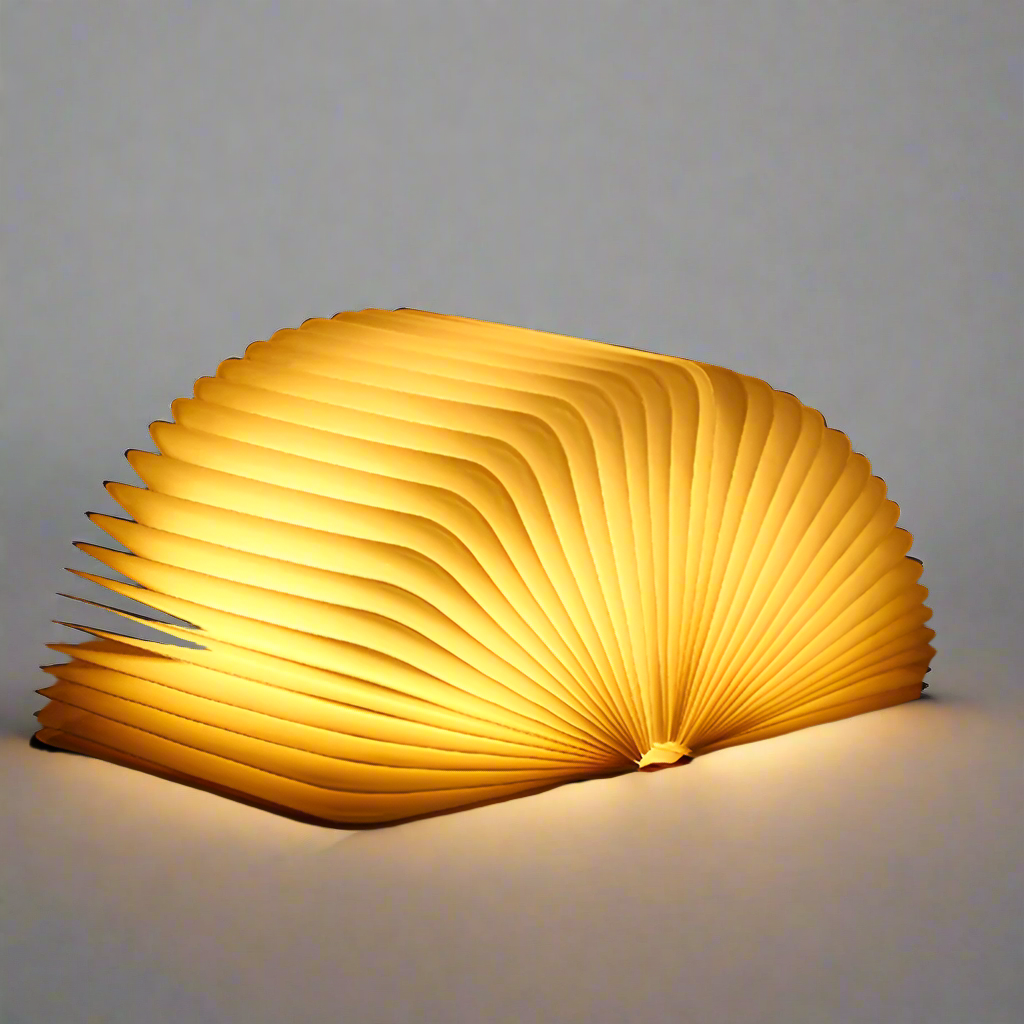 Mystieke Boeklamp met Warme Gloed