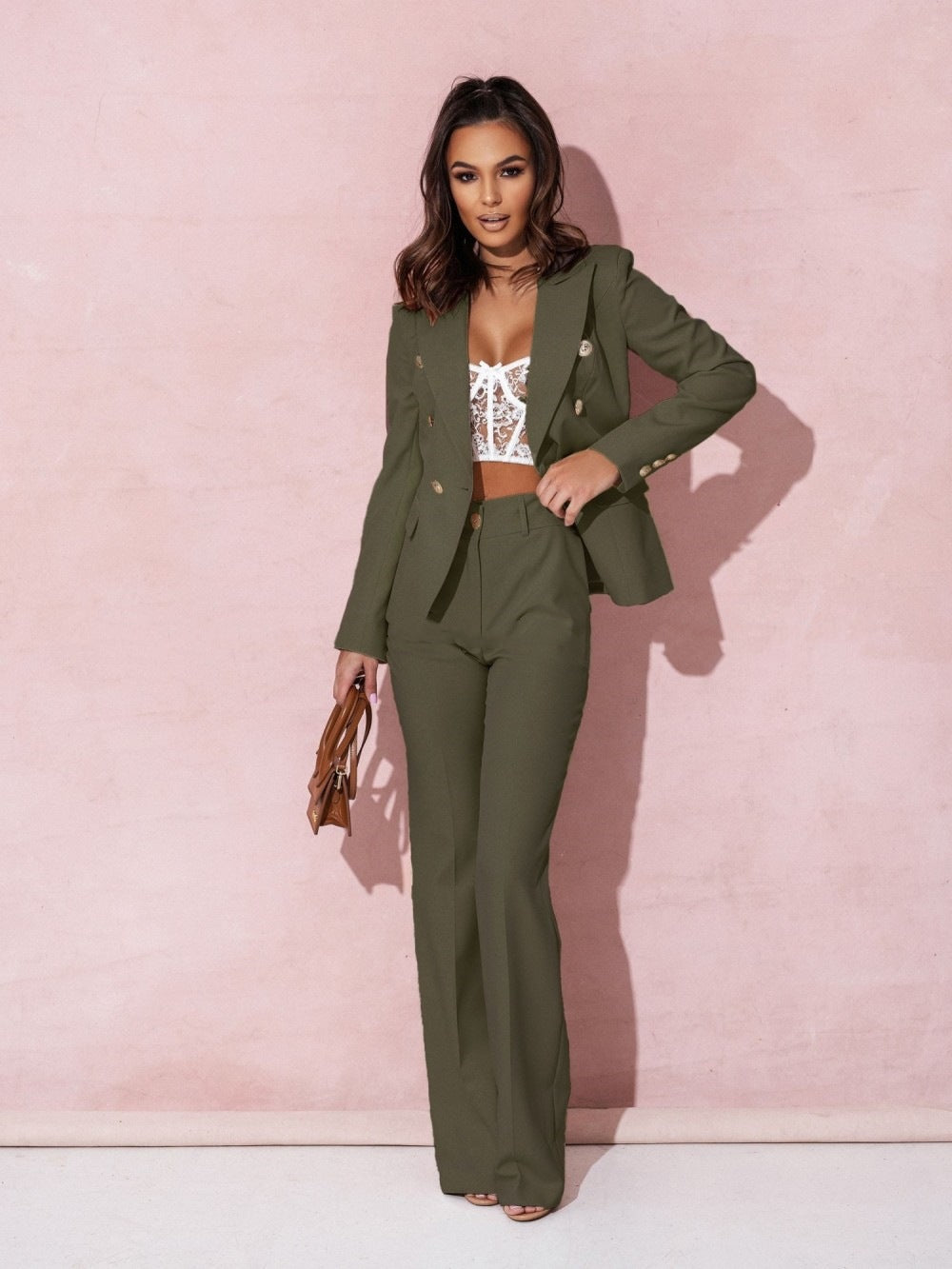 Naomi Midi-Jurk met Elegante V-Hals
