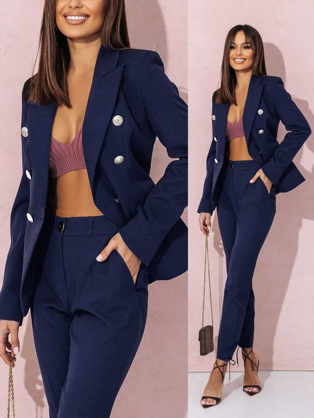 Naomi Midi-Jurk met Elegante V-Hals