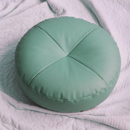 Nappa Leren Zen Kussen Minimalistisch Design