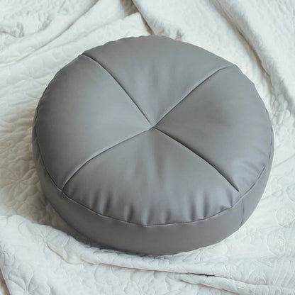 Nappa Leren Zen Kussen Minimalistisch Design